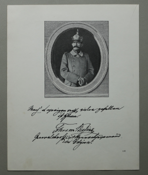 Patriotik Blatt / Moritz Ferdinand Freiherr von Bissing / Generaloberst / Deutsches Reich / Pickelhaube / 1917 / 1. Weltkrieg 1.WK WWI